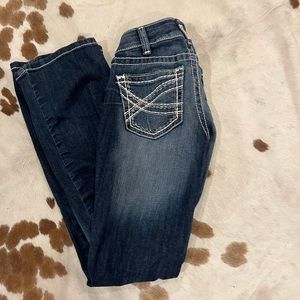 Ariat Bootcut jeans, R.E.A.L. Mid Rise Stretch Entwined Boot Cut Jean